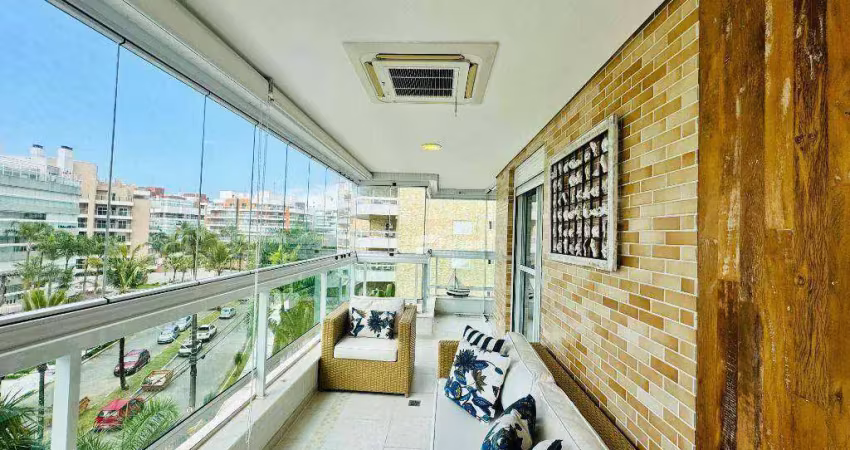 Apartamento com 3 dormitórios para alugar, 113 m² - riviera de são lourenço - bertioga/sp