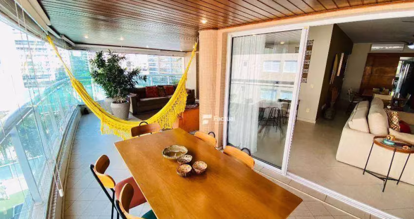 Apartamento com 5 dormitórios à venda, 189 m² por r$ 1.650.000,00 - central park - guarujá/sp