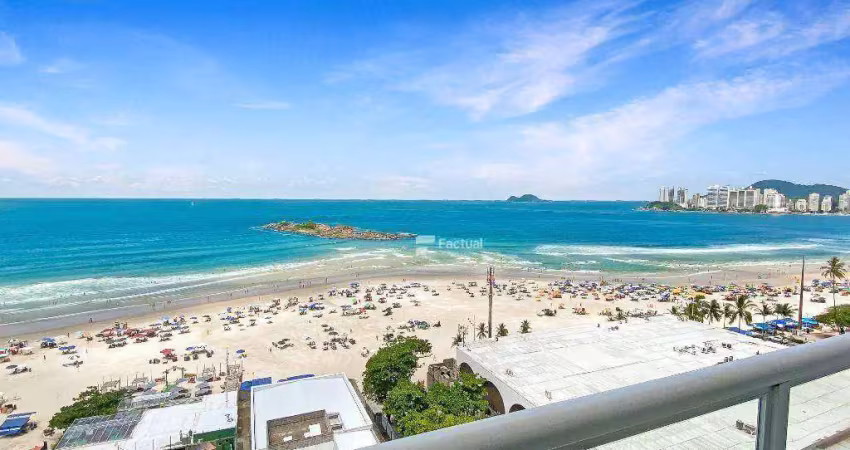 Apartamento com 4 dormitórios à venda, 195 m² por r$ 1.300.000,00 - pitangueiras - guarujá/sp