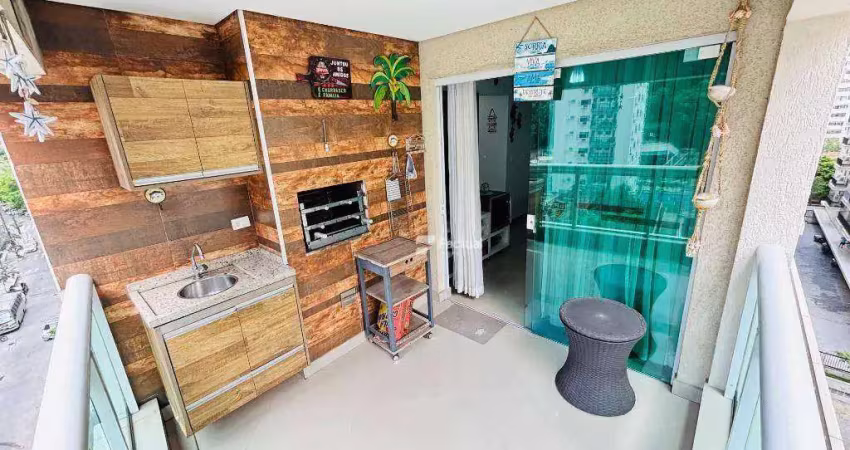 Apartamento com 2 dormitórios à venda, 80 m² por r$ 790.000,00 - pitangueiras - guarujá/sp