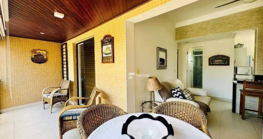 Apartamento com 3 dormitórios para alugar, 123 m²  - Riviera de São Lourenço - Bertioga/SP