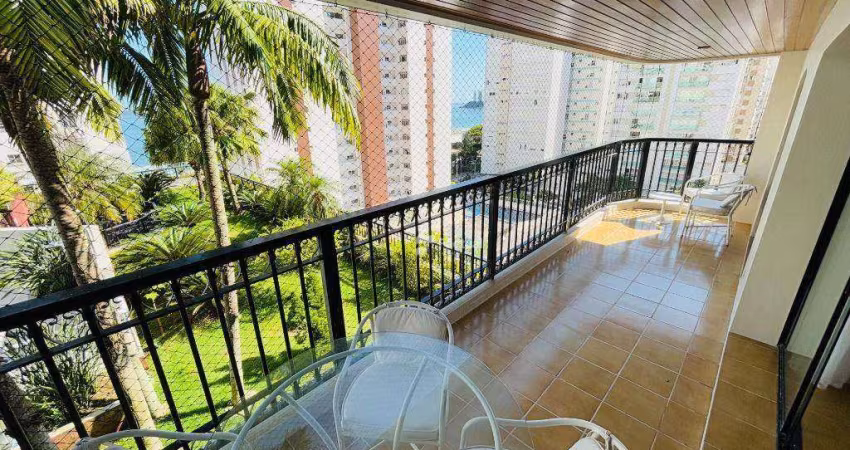 Apartamento com vista mar à venda em Pitangueiras - Guarujá/SP.
