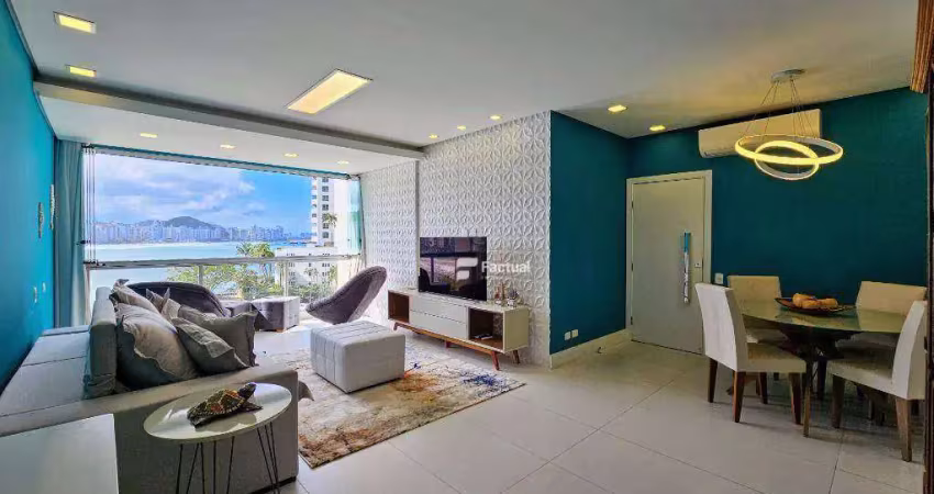Apê frente mar na astúrias, com 2 suítes + 1 quarto à venda, 112 m² por r$ 1.500.000 - astúrias - guarujá/sp