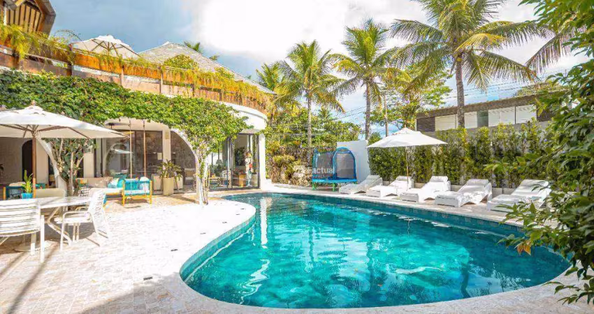 Casa com 5 dormitórios à venda, 400 m² - praia de pernambuco - guarujá/sp