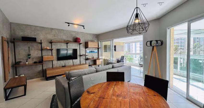 Apartamento com 3 suítes para alugar, 155 m² - riviera de são lourenço - bertioga/sp