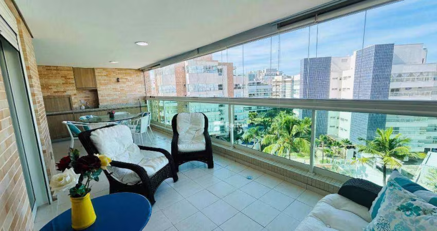 Apartamento com 3 dormitórios, 118 m² - venda ou aluguel/mês - Riviera de São Lourenço - Bertioga/SP