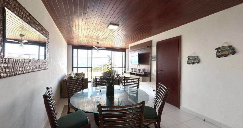 Apartamento com 4 suítes para alugar, 170 m² por R$ 7.500/mês - Morro Sorocotuba - Guarujá/SP