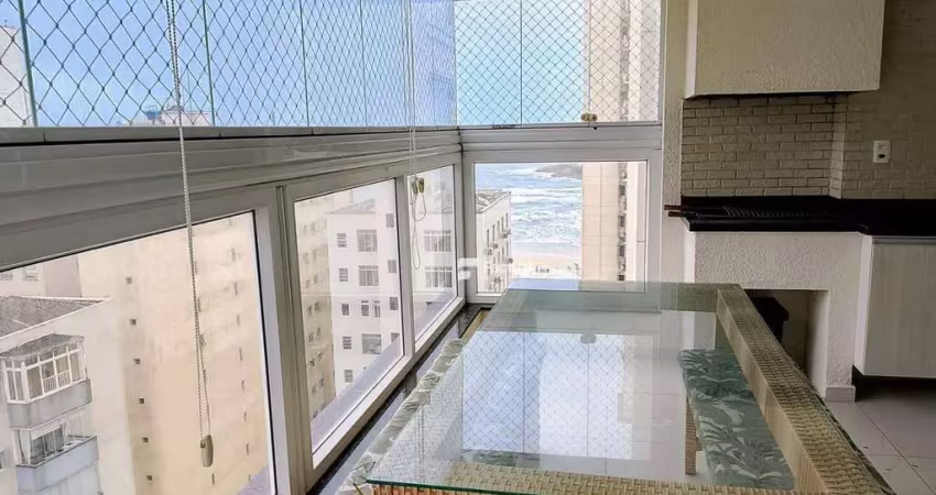 Apartamento com vista mar à venda na praia de pitangueiras , guarujá - sp.