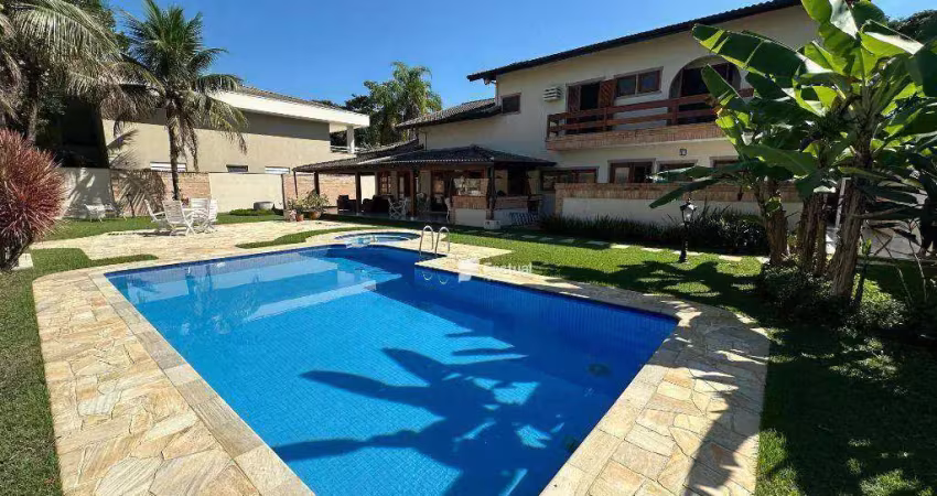 Casa com 4 suítes à venda, 350 m² - condomínio hanga roa - bertioga/sp