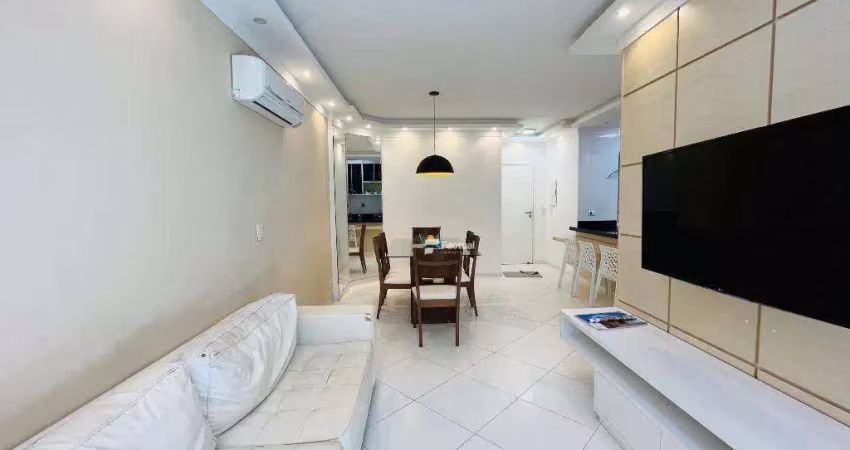 Apartamento com 3 dormitórios, 102 m² - venda ou aluguel/mês - riviera de são lourenço - bertioga/sp