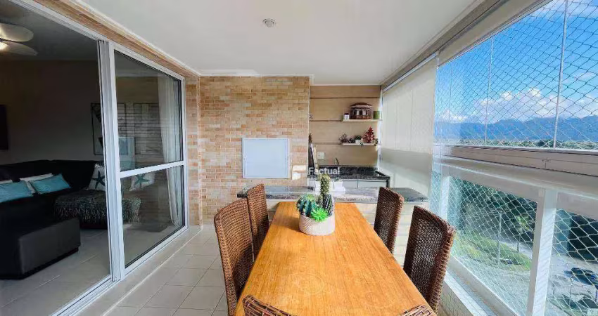 Apartamento com 3 dormitórios à venda, 121 m² - riviera - módulo 8 - bertioga/sp