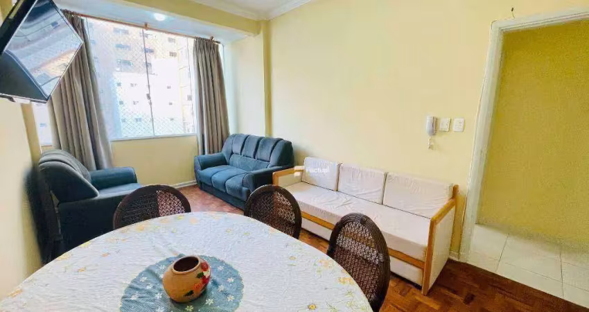 Apartamento com 1 dormitório à venda, 50 m² por r$ 350.000,00 - pitangueiras - guarujá/sp