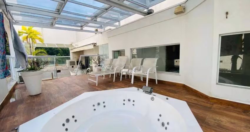 Cobertura com 3 dormitórios à venda, 253 m² por r$ 1.090.000,00 - pitangueiras - guarujá/sp