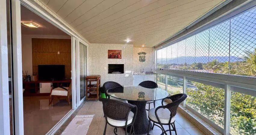 Apartamento com 4 dormitórios, 186 m² - venda ou aluguel/mês - riviera  de são lourenço - bertioga/sp