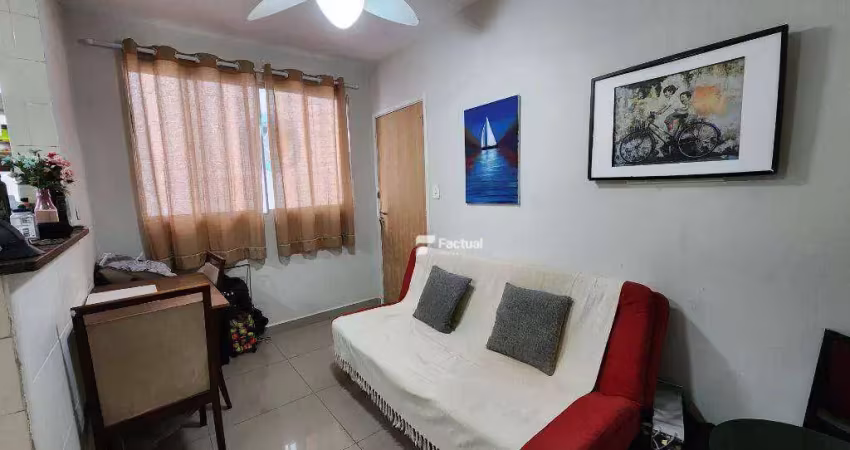 Apartamento com 1 quarto à venda, 33 m² por r$ 200.000 - enseada - guarujá/sp