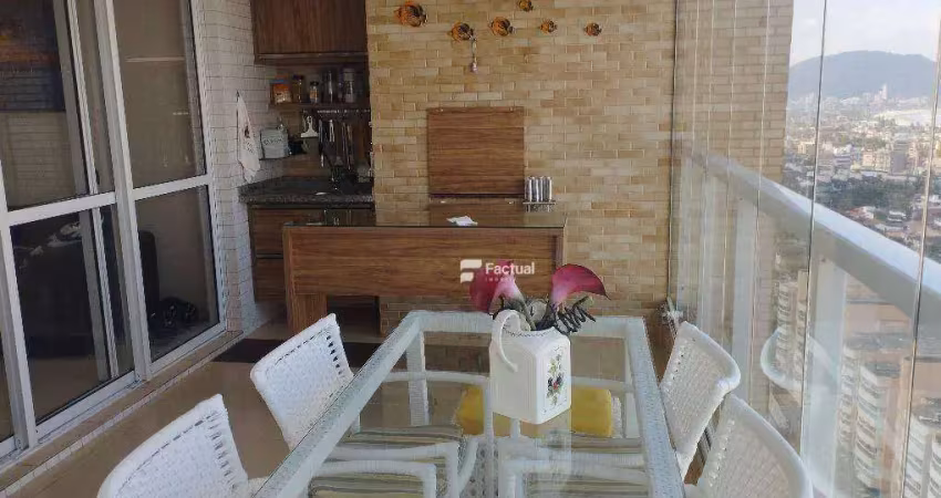 Apartamento com 3 dormitórios à venda, 124 m² por r$ 1.350.000,00 - central park - guarujá/sp
