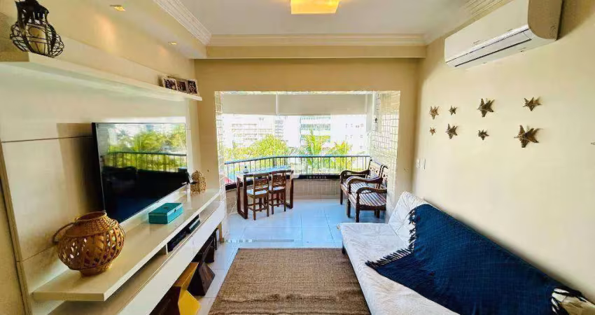 Apartamento com 2 dormitórios à venda, 78 m² - riviera de são lourenço - bertioga/sp