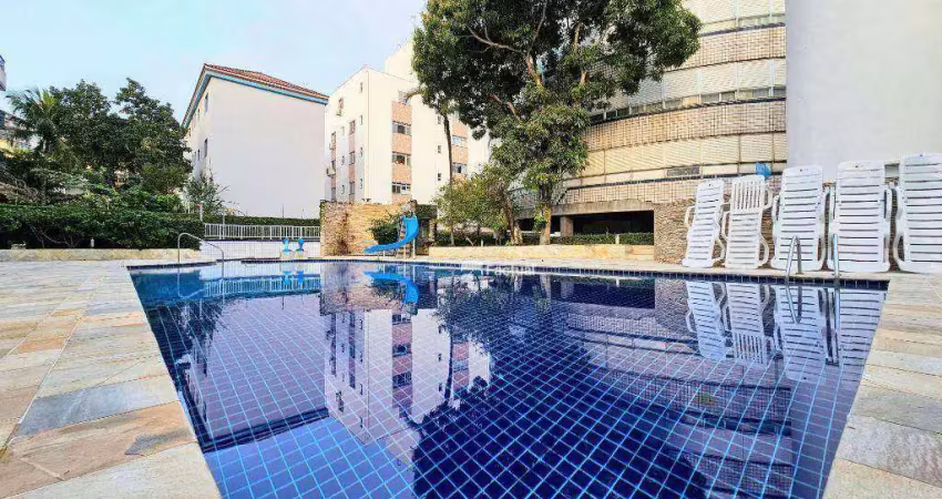 Apê à venda na praia do tombo, 65 m² por r$ 540.000 - tombo - guarujá/sp