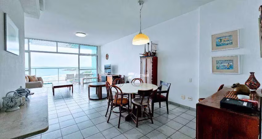 Apê frente mar com 3 dormitórios à venda, 200 m² por r$ 1.550.000 - pitangueiras - guarujá/sp