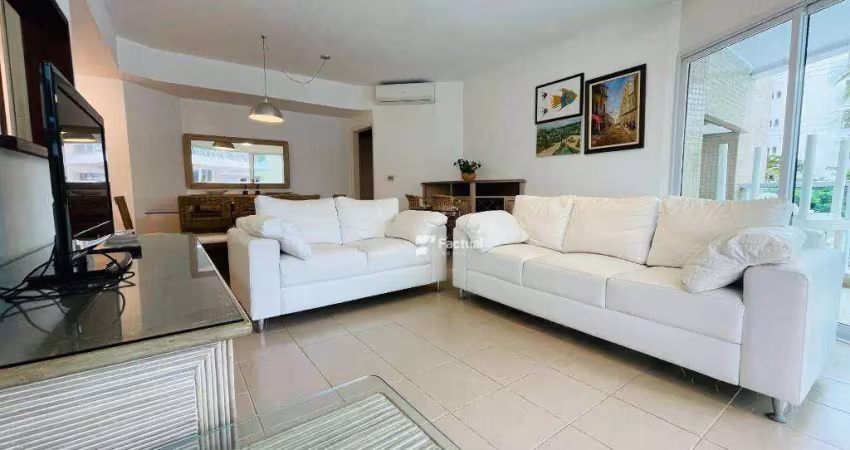 Apartamento com 3 dormitórios, 147 m² - venda ou aluguel/dia - riviera de são lourenço - bertioga/sp