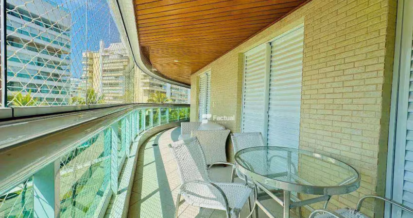 Apartamento com 4 dormitórios, 137 m² - venda ou aluguel/mês - riviera  de são lourenço - bertioga/sp