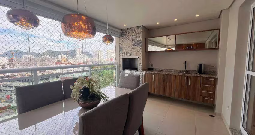 Apartamento com 3 dormitórios à venda, 134 m² por r$ 1.300.000,00 - astúrias - guarujá/sp