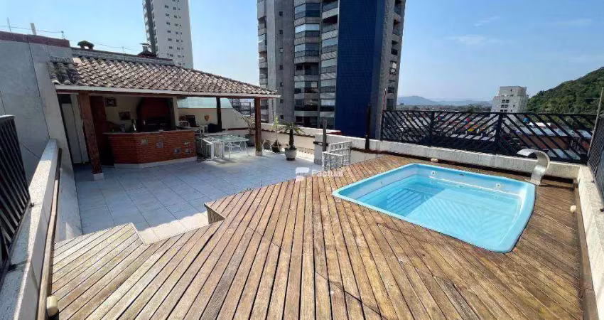 Cobertura com 3 dormitórios à venda, 381 m² por r$ 870.000,00 - enseada - guarujá/sp