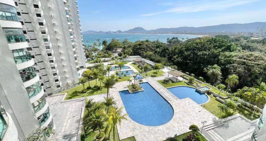 Apartamento com 4 suites à venda, 244 m² por r$ 1.850.000 - enseada - guarujá/sp