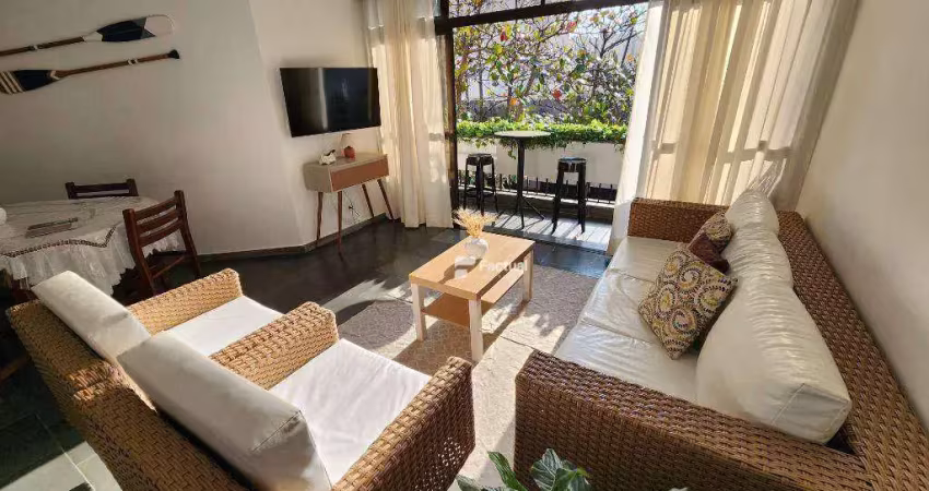Apartamento com 4 dormitórios (1 suite) à venda, 96 m² por r$ 470.000 - enseada - guarujá/sp