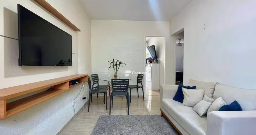 Apê com 2 quartos à venda, 55 m² por r$ 350.000 - astúrias - guarujá/sp