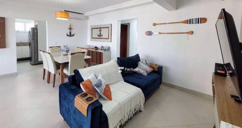 Apê com 3 quartos e varanda gourmet à venda, 115 m² por r$ 900.000 - enseada - guarujá/sp