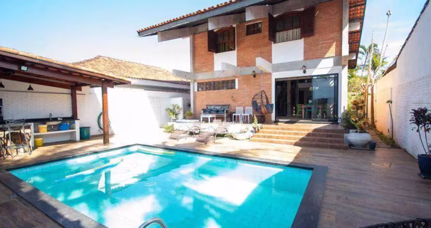 Casa com 3 dormitórios à venda, area total do terreno 360m² - por r$ 1.100.000 - balneário praia do pernambuco - guarujá/sp