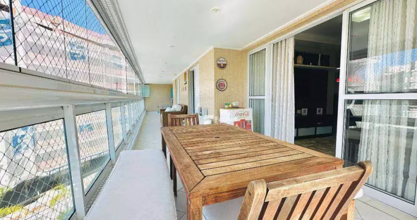 Apartamento com 4 suítes para alugar, 127 m² - riviera de são lourenço - bertioga/sp