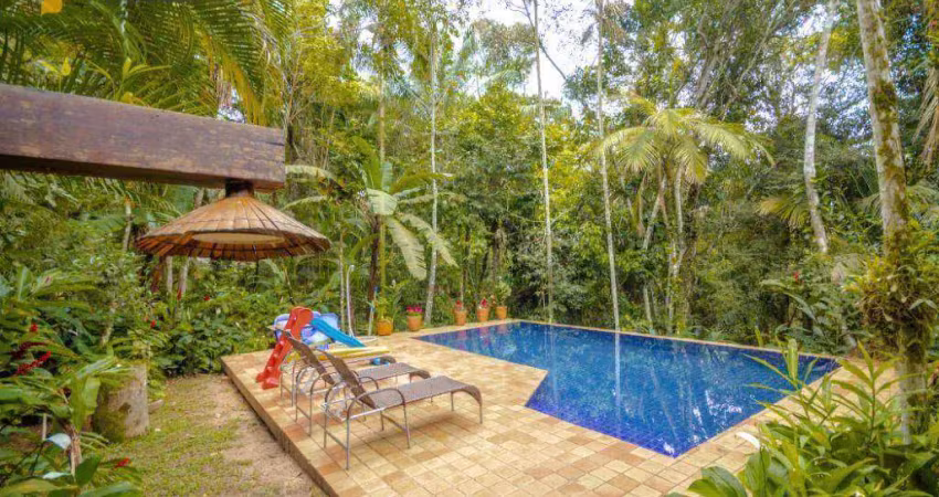 Casa com 5 dormitórios para alugar, 400 m² por r$ 39.527,00/mês - iporanga - guarujá/sp
