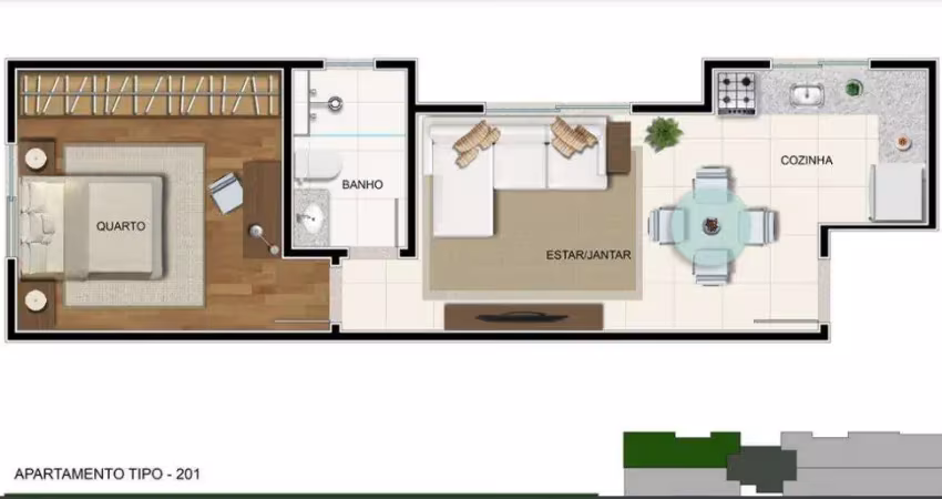 Apartamento para venda em belo horizonte, sagrada família, 1 dormitório, 1 banheiro, 1 vaga