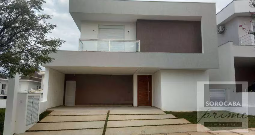 Sobrado com 3 dormitórios à venda, 280 m² por r$ 1.410.000 - condomínio mont blanc - sorocaba/sp, próximo ao shopping iguatemi.