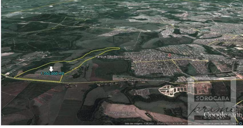 Área à venda, 880211 m² por R$ 79.250.000,00 - Parque São Bento - Sorocaba/SP