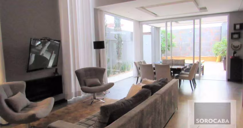 Maravilhoso sobrado com 3 dormitórios à venda, 380 m² por r$ 1.850.000 - condomínio ibiti royal park - sorocaba/sp