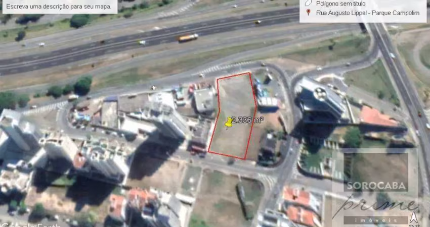 Área à venda, 2336 m² por r$ 10.512.000,00 - parque campolim - sorocaba/sp
