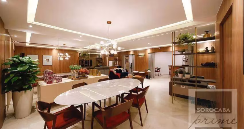 Apartamento com 3 dormitórios à venda, 175 m² por r$ 1.800.000,00 - edifício saint-tropez - sorocaba/sp