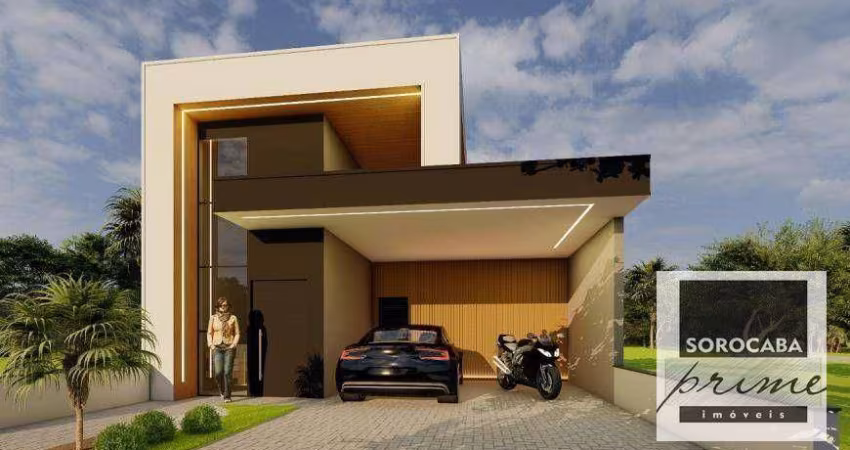 Casa com 3 dormitórios à venda, 140 m² por R$ 680.000,00 - Jardim Reserva Ipanema - Sorocaba/SP