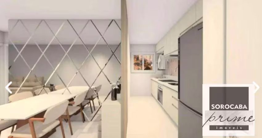 Apartamento com 2 dormitórios à venda, 52 m² por r$ 370.000,00 - parque campolim - sorocaba/sp