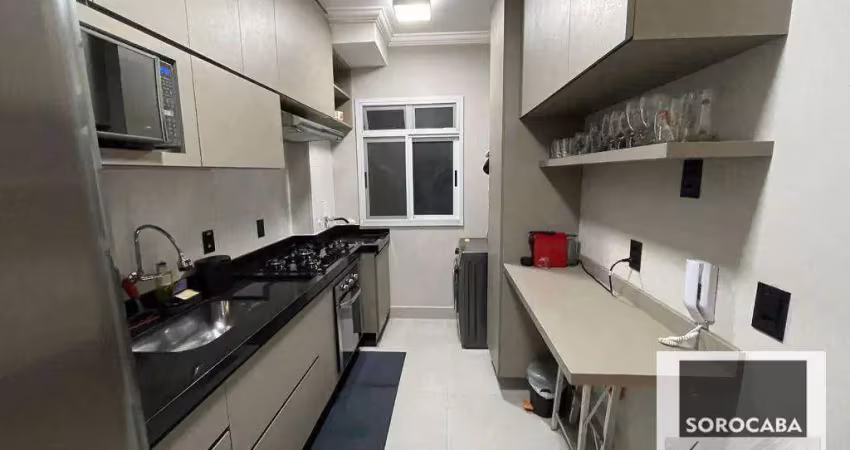 Apartamento com 2 dormitórios à venda, 50 m² por r$ 250.000 - jardim leocádia - sorocaba/sp