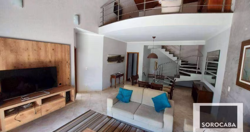 Sobrado com 3 dormitórios para alugar, 220 m² por R$ 8.045,00/mês - Condomínio Vila dos Inglezes - Sorocaba/SP