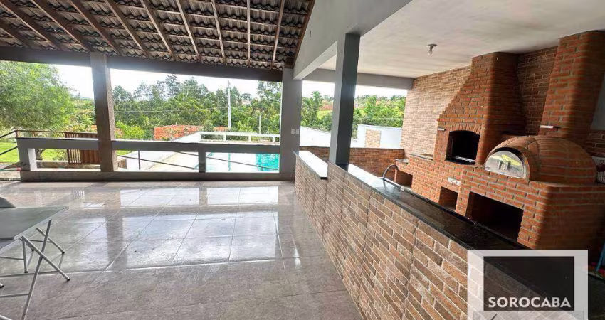 Chácara com 3 dormitórios à venda, 2500 m² por R$ 800.000,00 - Caguaçu - Sorocaba/SP