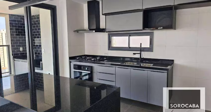 Apartamento com 3 suítes para alugar, 153 m² por r$ 12.000/mês - ícone planeta - sorocaba/sp