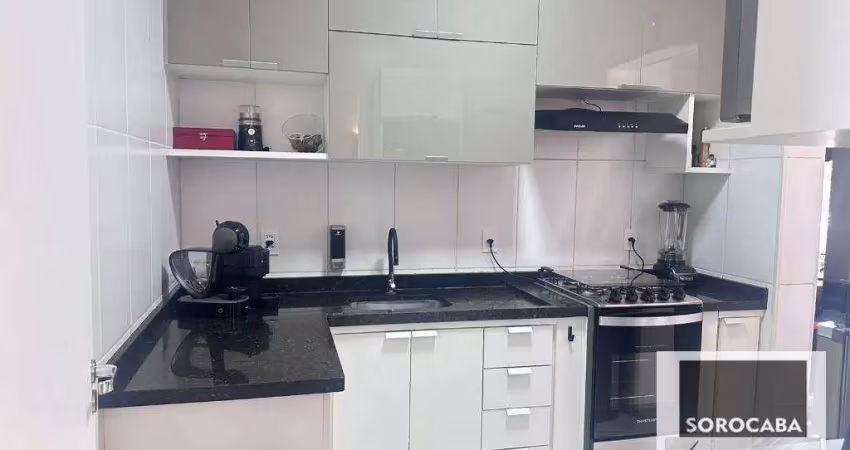 Apartamento com 3 dormitórios ( sendo 1 suíte)  à venda, 72 m² por r$ 529.000 - jardim piratininga - sorocaba/sp