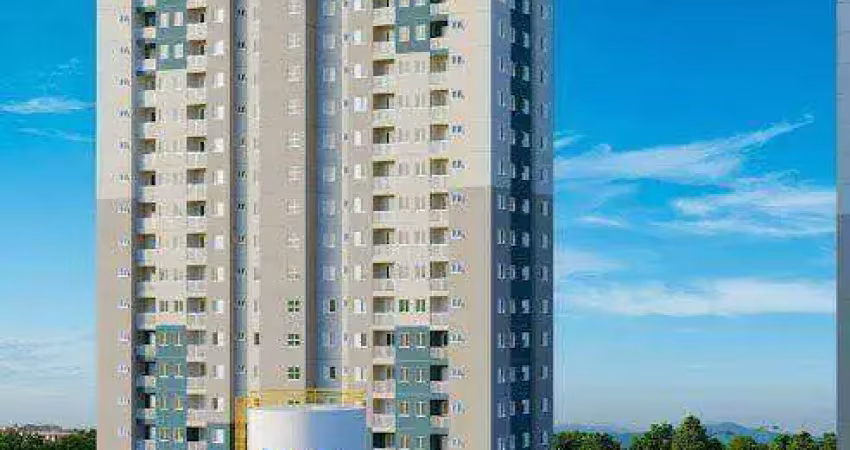 Apartamento lançamento  com 2 dormitórios à venda, 43 m²- atlanta residence - - caguaçu - sorocaba/sp