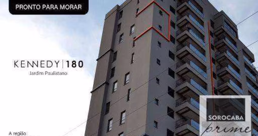 Apartamento lançamento com 2 dormitórios (sendo 1 suíte) à venda, 57 m² - Edifício Kennedy 180 - Jardim Paulistano - Sorocaba/SP