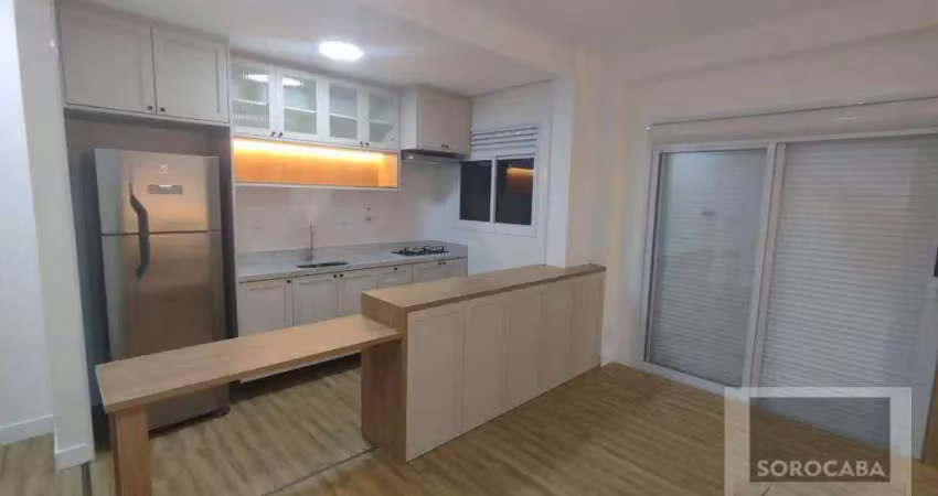 Studio com 1 dormitório, 37 m² - venda por r$ 560.000 ou aluguel por r$ 3.850/mês - jardim portal da colina - sorocaba/sp